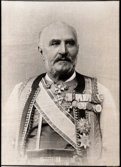 Porträt von Nikolaus I. (1841-1921), Fürst von Montenegro von French Photographer