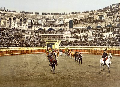 Prozession der Matadore im Amphitheater von Nîmes von French Photographer