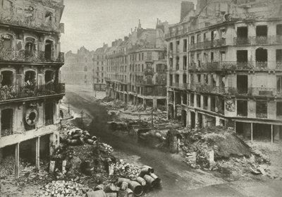 Rue de Rivoli, Paris, nach der Woche, die die Kommune beendete von French Photographer