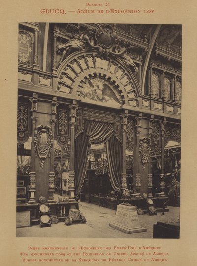 Das monumentale Tor der Ausstellung der Vereinigten Staaten von Amerika von French Photographer