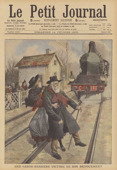 Ein Bahnübergangswärter im Dienst getötet von French School