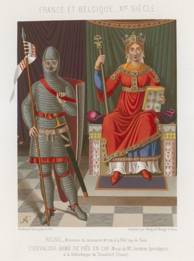 Eine Königin und ein Ritter von French School