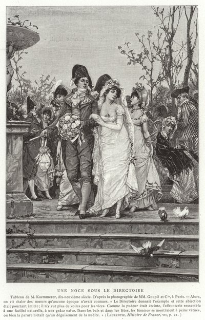 Eine Hochzeit unter dem Direktorium, Französische Revolution, 1795-1799 von French School