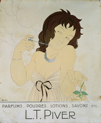 Werbung für L.T. Pivert ca. 1900, entworfen von Ourtin von French School
