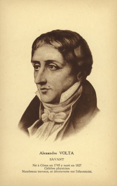 Alessandro Volta, italienischer Physiker von French School