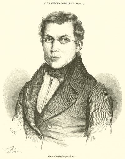 Alexandre-Rodolphe Vinet (Gravur) von French School