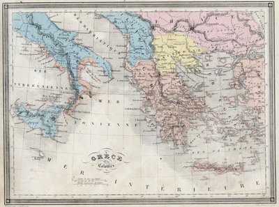 Das antike Griechenland und seine Kolonien - Tafel aus dem 