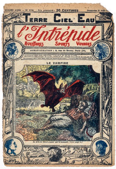 Andre Rochet von einer Vampirfledermaus in Peru gebissen von French School