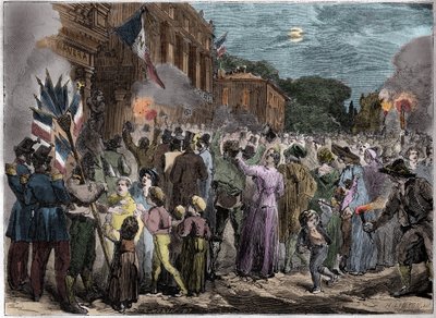 Annexion von Savoyen und Nizza an Frankreich - 1860 Annexion von Nizza durch Frankreich von French School