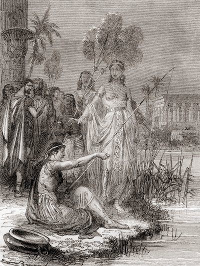 Antonius und Kleopatra fischen mit einer Flottille kleinerer Boote auf dem Nil, aus 