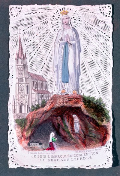 Erscheinung unserer Lieben Frau von Lourdes, graviert von Bouasse-Lebel, ca. 1867 von French School