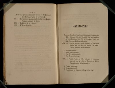 Architekturkapitel, aus dem Salon des Refuses, 1863 von French School