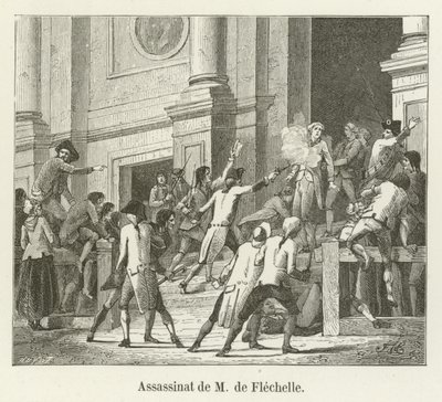 Mord an M. de Flechelle von French School