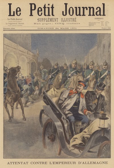 Attentat auf Kaiser Wilhelm II. von Deutschland von French School
