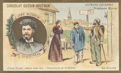 Auguste-Jules Richepin, genannt Jean Richepin (1849-1926), französischer Dichter, Romanautor und Dramatiker, Autor von „Le chemineau“, Drama in fünf Akten (1897) von French School