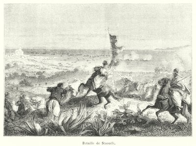 Schlacht von Staoueli (Gravur) von French School
