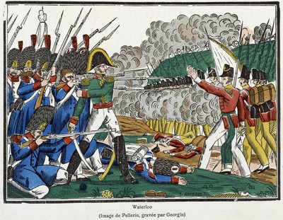 Schlacht von Waterloo, 18. Juni von French School