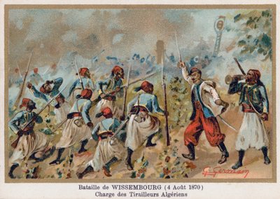 Schlacht von Weißenburg, Angriff der algerischen Schützen von French School