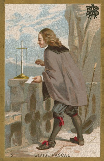 Blaise Pascal, französischer Mathematiker und Physiker von French School