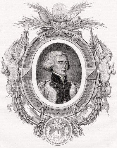 Bon-Adrien Jeannot de Moncey, Herzog von Conegliano, graviert von Pannemaker-Ligny nach Linard, aus 