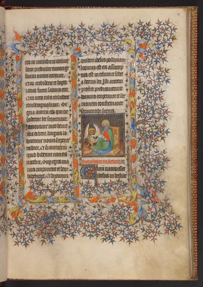 Stundenbuch, Add MS 32454 f.11r, Frankreich von French School