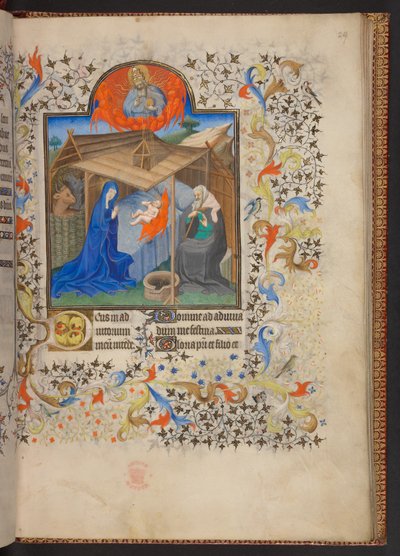 Stundenbuch, Add MS 32454 f.29r, Frankreich von French School