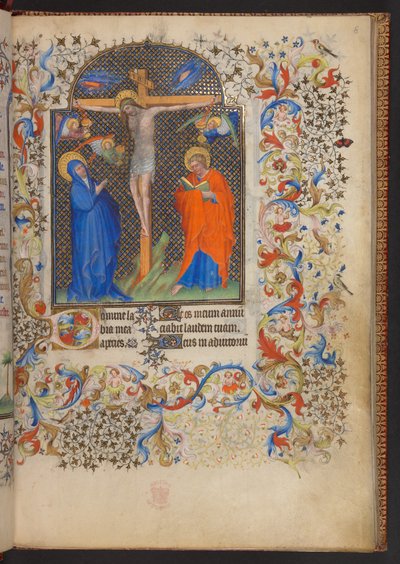 Stundenbuch, Add MS 32454 f.8r, Frankreich von French School