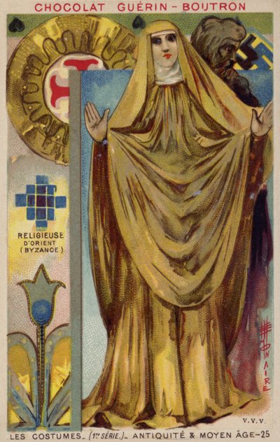 Byzantinische Nonne von French School