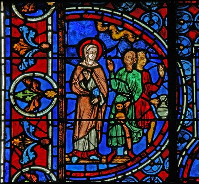 Hochzeit zu Kana: Maria sagt den Dienern, sie sollen tun, was Christus sagt von French School