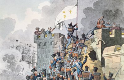 Eroberung der Kaiserfestung in Algier im Jahr 1830 von French School