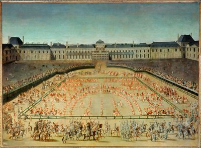 Karussell für Ludwig XIV. vor den Tuilerien von French School