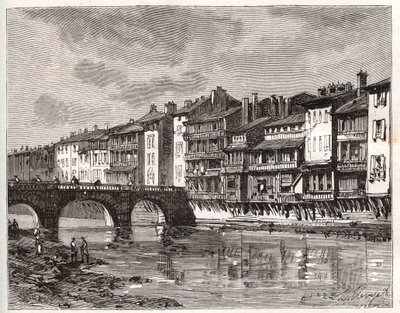 Castres - Languedoc-Roussillon-Midi-Pyrenees - Gravur in „La France illustree: geography, history, statistical administration“ von V.-A. Malt-Brown. 1884 von French School