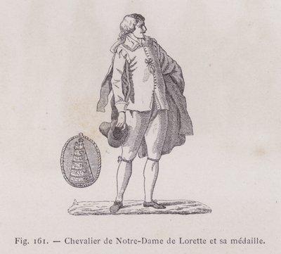 Ritter von Notre-Dame de Lorette und seine Medaille von French School