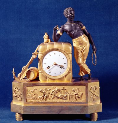 Uhr in Form einer Glocke mit einer Docker-Figur, nach 1787 von French School