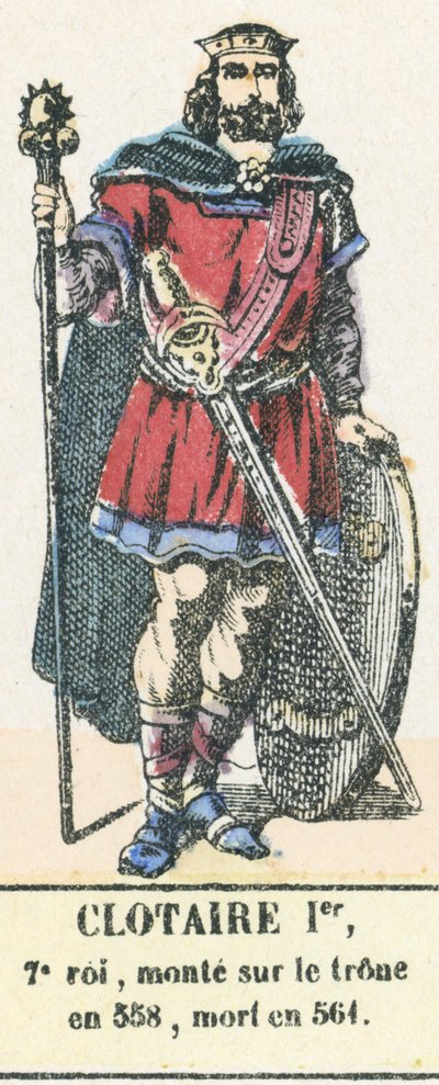 Chlothar I., 7. König, bestieg den Thron 558, gestorben 561 von French School
