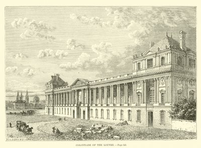 Kolonnade des Louvre von French School