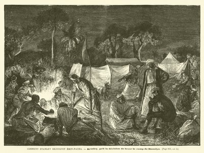 Wie Stanley Emin-Pascha erreichte (Gravur) von French School