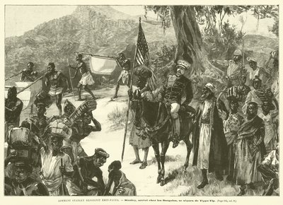 Wie Stanley Emin-Pascha erreichte (Gravur) von French School