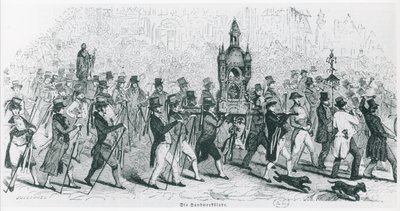 Gefährten der Tour de France feiern, um 1845 von French School