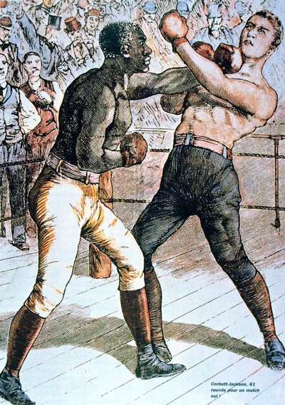 Corbett-Jackson: 61 Runden für ein No Match! 1891 von French School