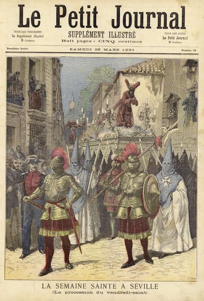Titelblatt von Le Petit Journal, 28. März 1891 von French School