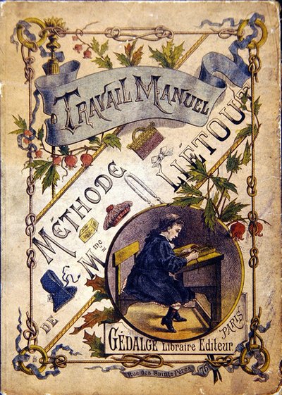 Umschlag eines Schulbuchs, Ende des 19. Jahrhunderts von French School