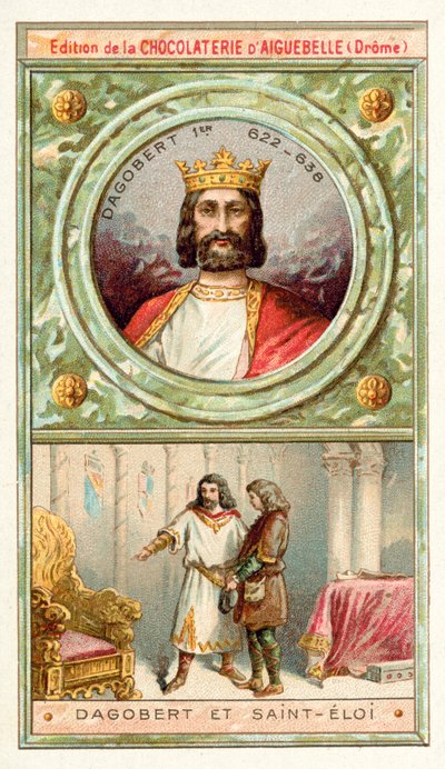 Dagobert I. und St. Eloi, 7. Jahrhundert von French School