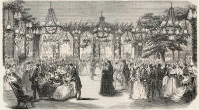 Tanzsaal im Garten des Hôtel Lambert auf der Île Saint-Louis, 2 rue Saint-Louis en l