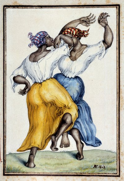 Tänzer in den Antillen von French School