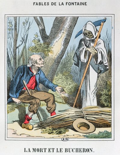 Der Tod und der Holzfäller von French School
