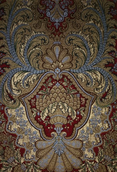 Dekoratives Detail aus einem Wandteppich, Schloss Versailles von French School