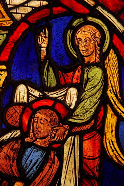 St. Martin wird im Schlaf von einem Engel erleuchtet von French School