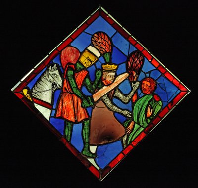 Ein Ritter tötet einen König von French School