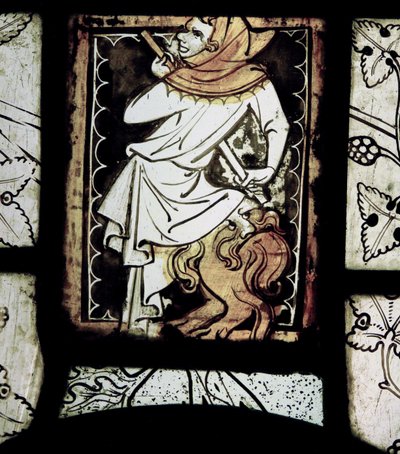 Grisaille mit Grotesken aus der Normandie von French School